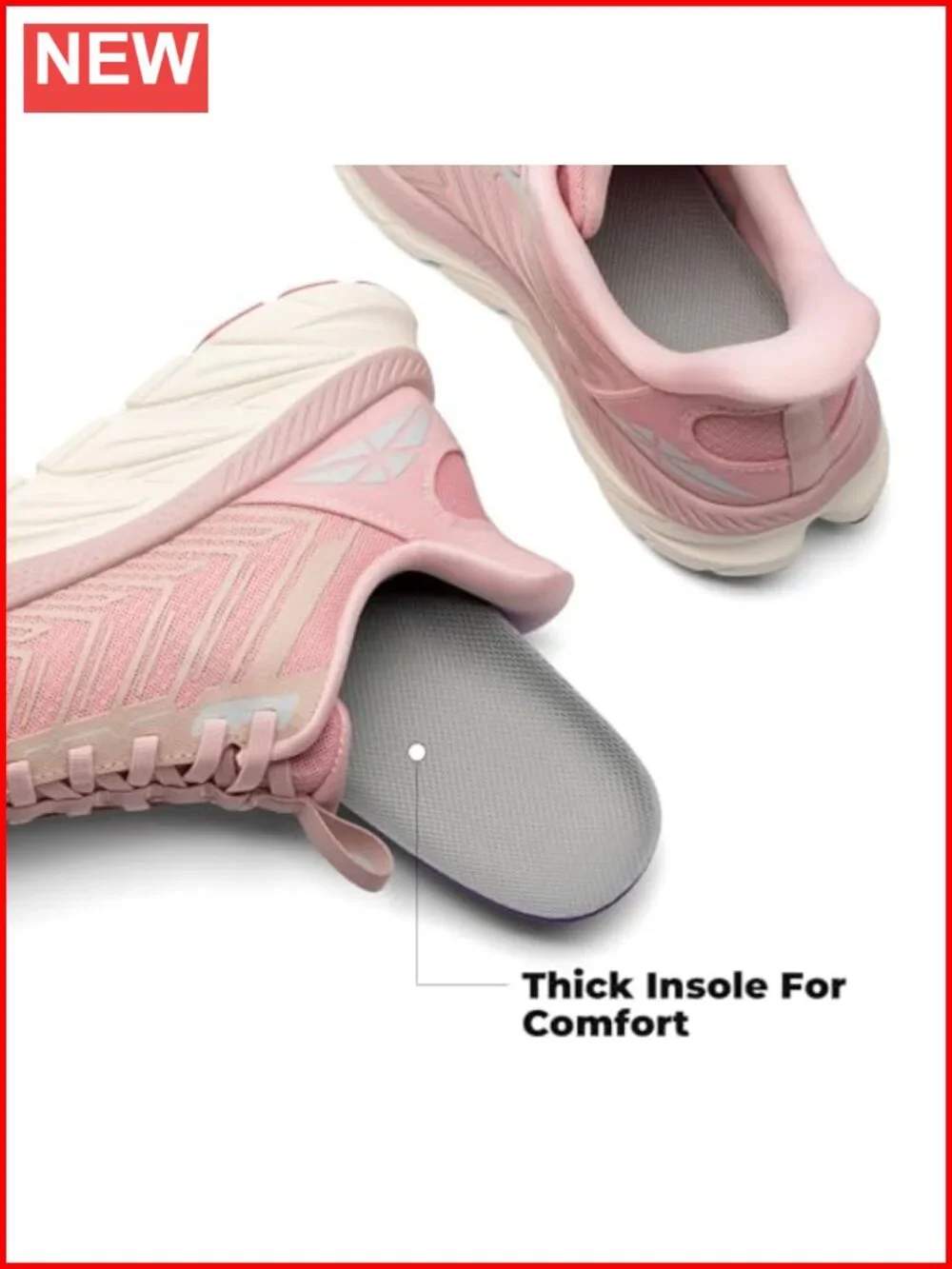 Slip On Walking Shoes Running Comfortable Tennis Breathable Non Slip Athletic